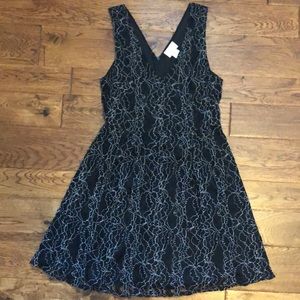 Sienna Sky black and white lace dress Large